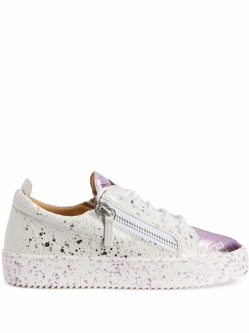 Giuseppe zanotti silver sneaker on sale