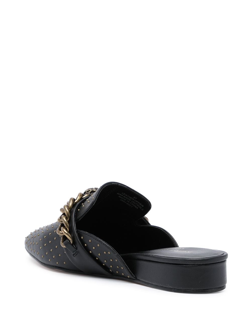 Kurt Geiger London Chelsea chain strap mules Black