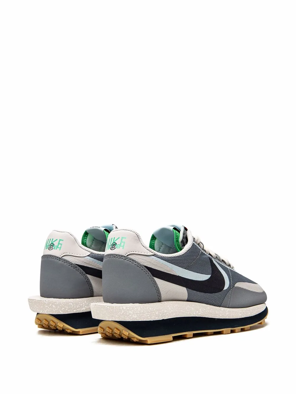 Nike x CLOT x Sacai LDWaffle Cool Grey Sneakers - Farfetch