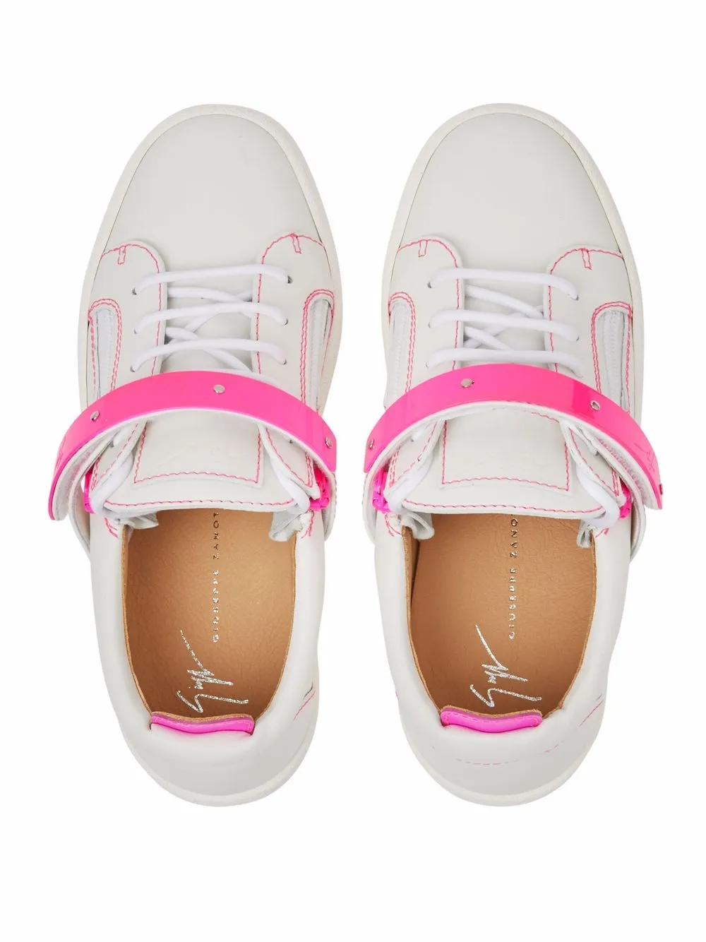 Giuseppe Zanotti Coby touch-strap sneakers White