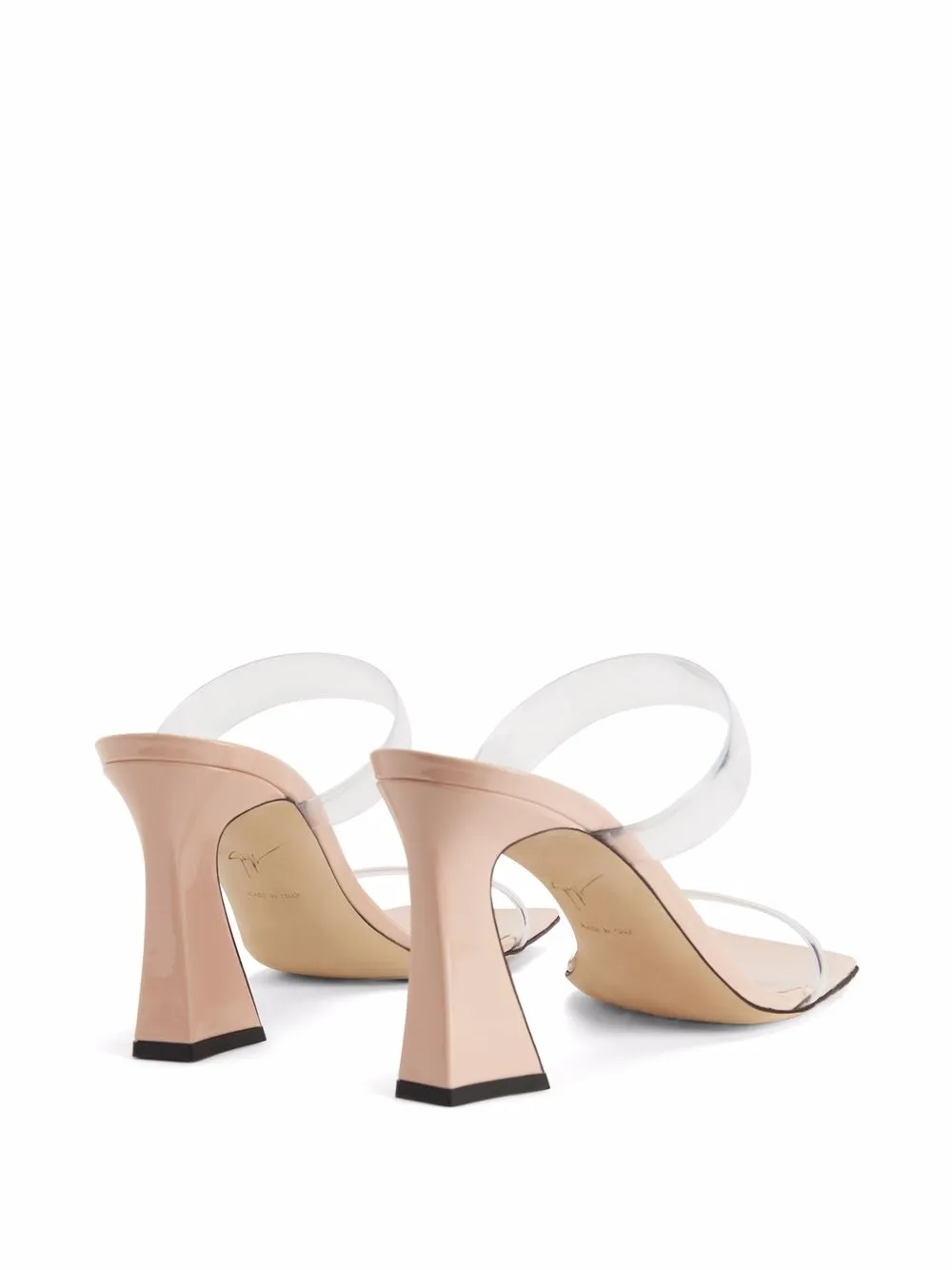 Shop Giuseppe Zanotti Flaminia Plexi Sandals In Neutrals