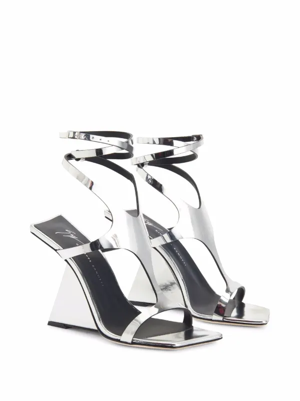 giuseppe zanotti silver heels