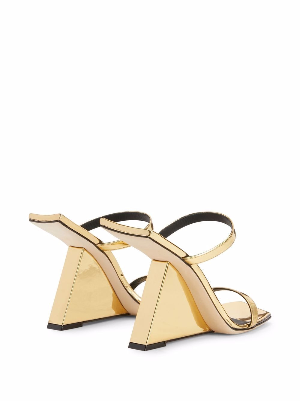 Shop Giuseppe Zanotti Lilii Borea Wedge Sandals In Gold