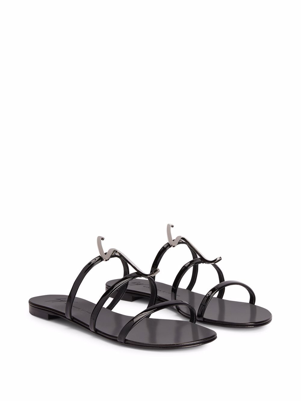 Shop Giuseppe Zanotti Syrma G-strap Sandals In Black