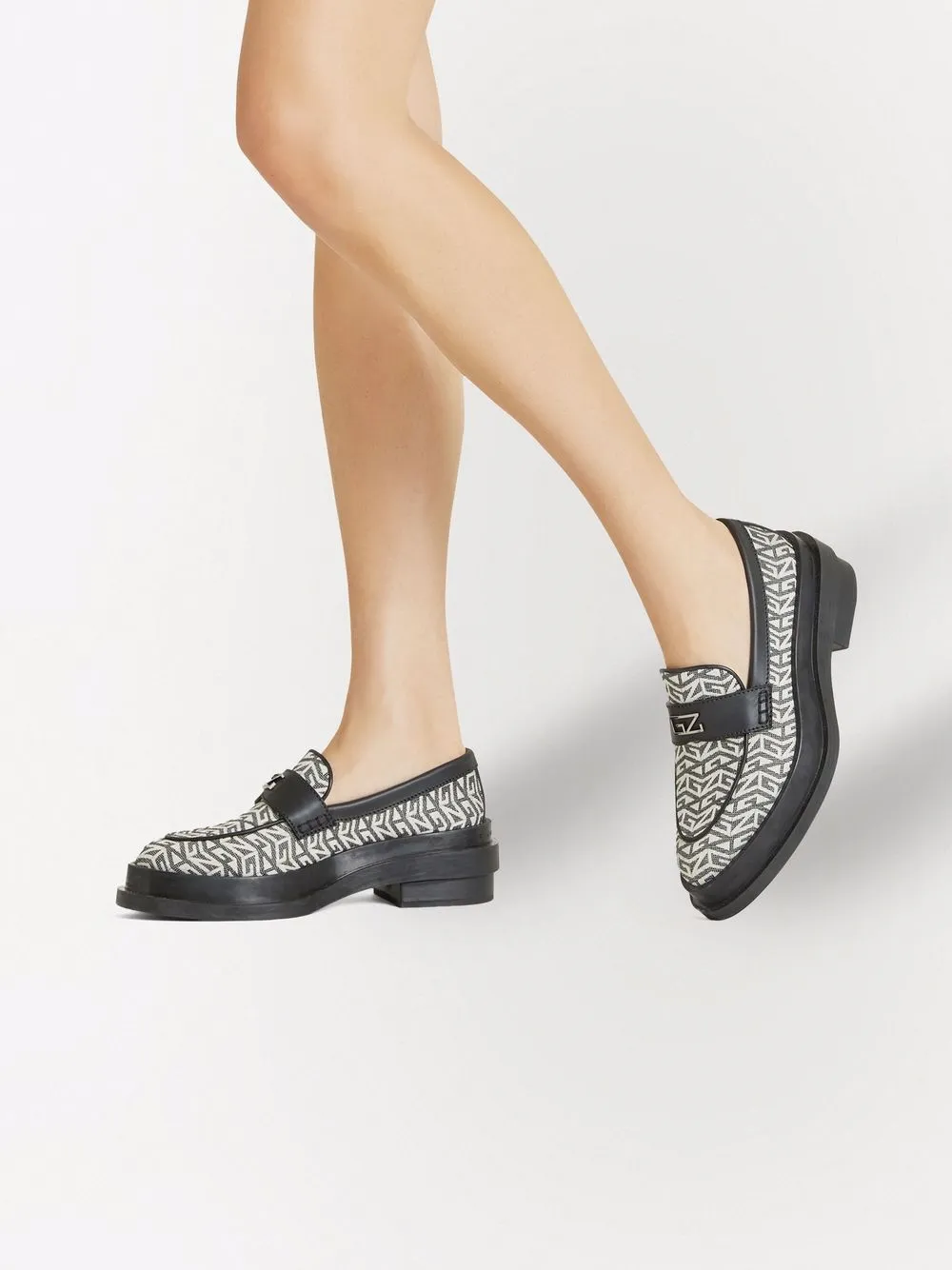Giuseppe Zanotti Malick Monogram Loafers In Black