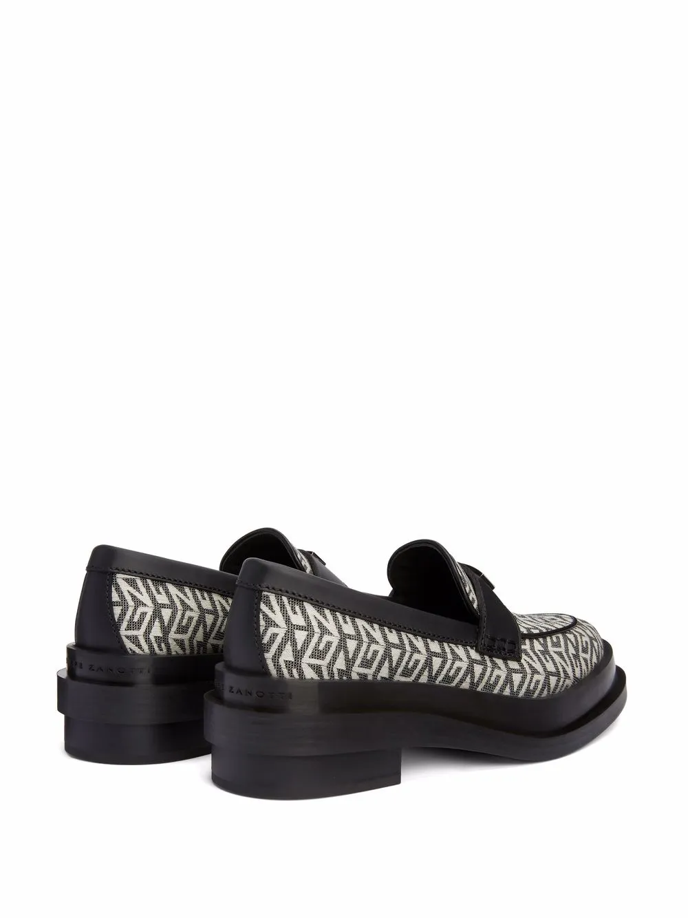 Giuseppe Zanotti Malick Monogram Loafers In Black