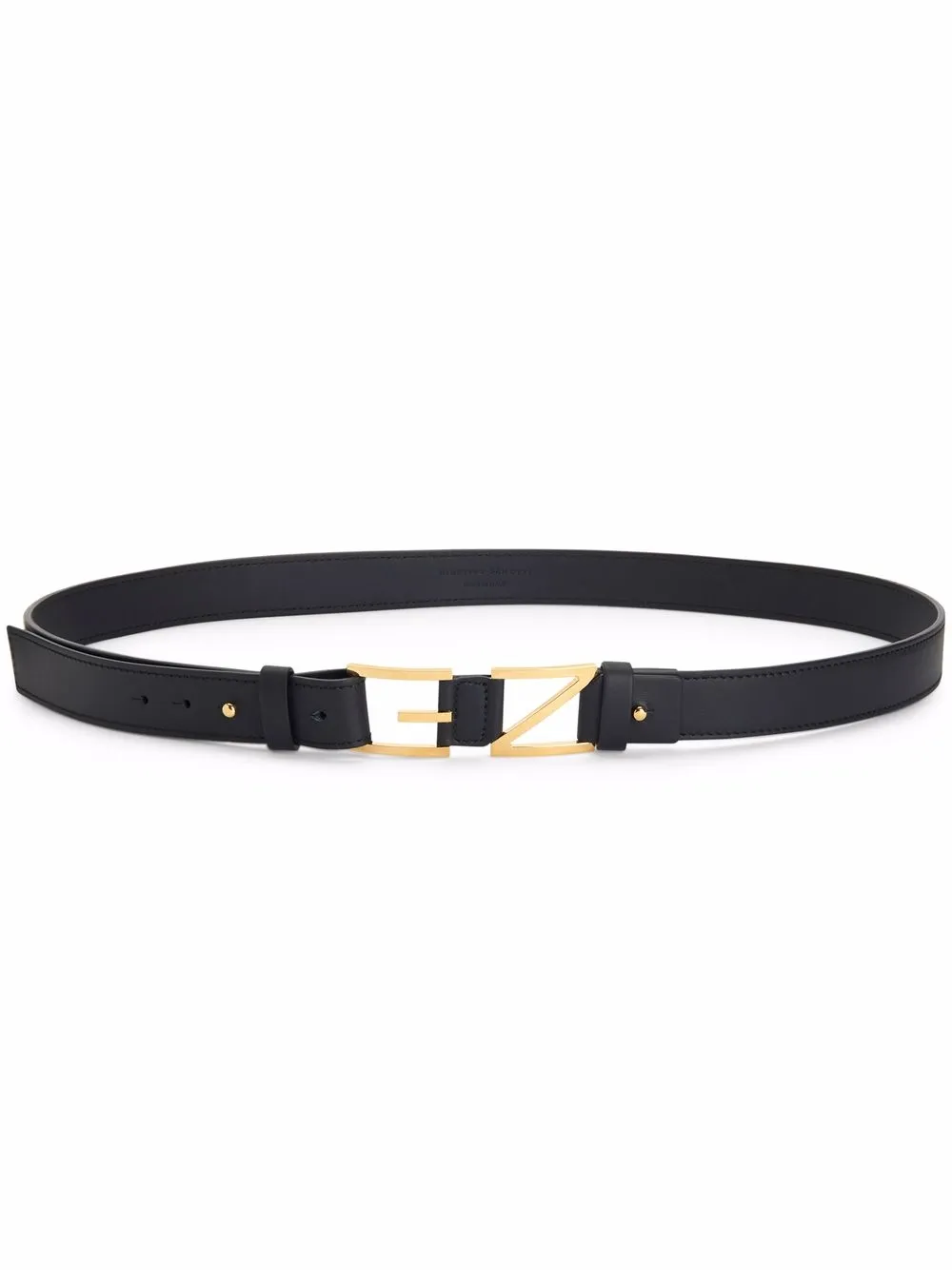 

Giuseppe Zanotti logo plaque belt - Black