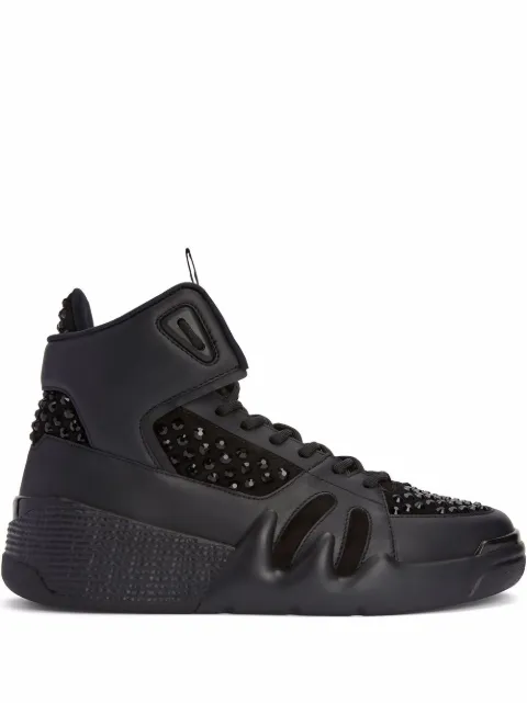 Giuseppe Zanotti Talon crystal-embellished high-top sneakers