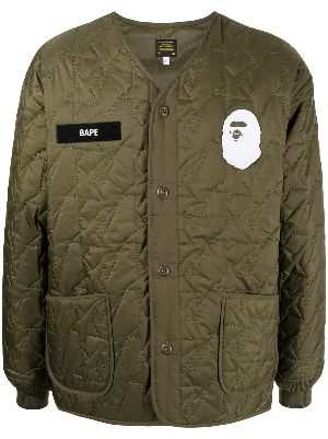 bape button up jacket