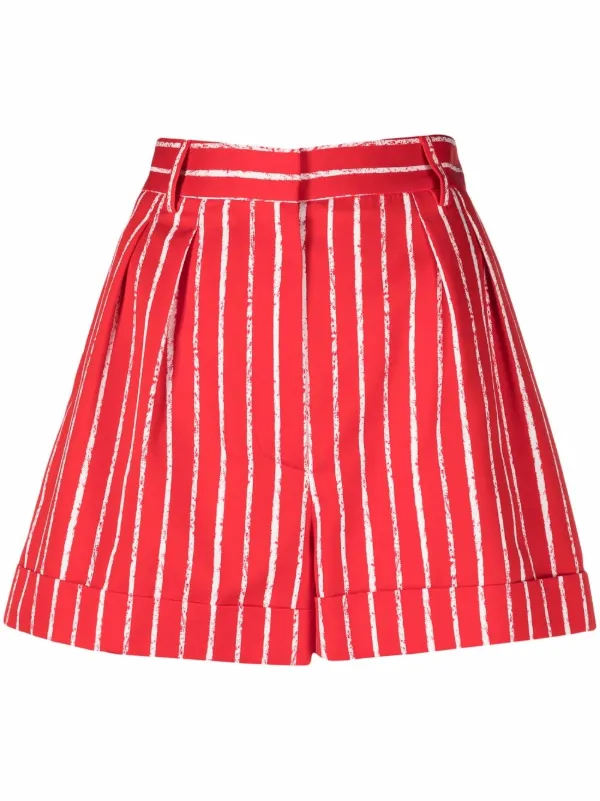Moschino Pinstripe Twill Shorts - Farfetch