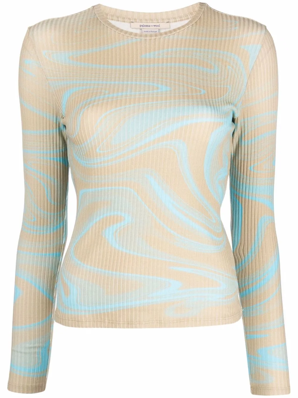 Paloma Wool patterned ribbed long-sleeved T-shirt