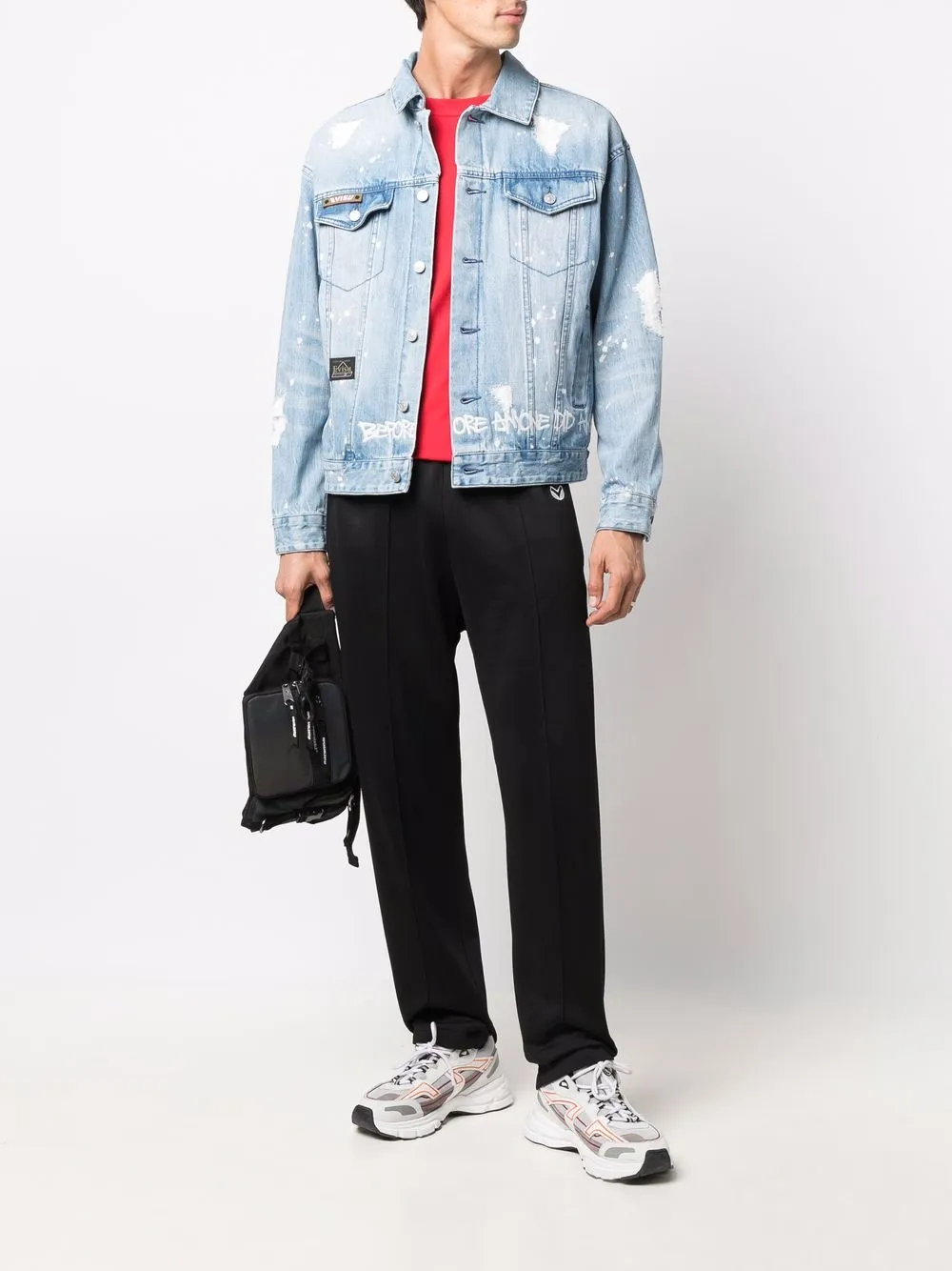 фото Evisu джинсовая куртка с логотипом