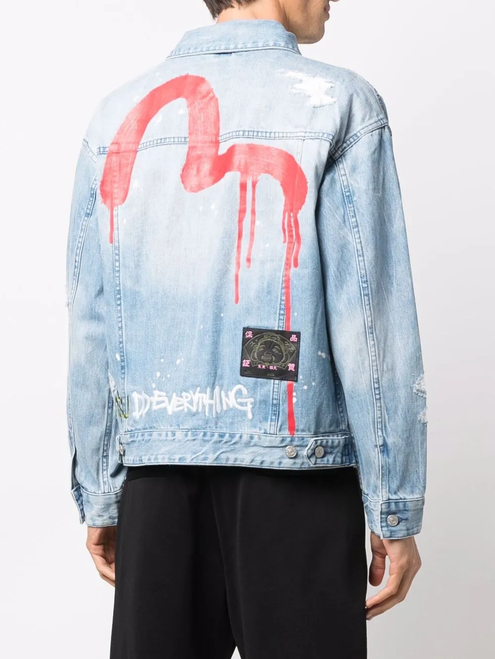 фото Evisu джинсовая куртка с логотипом