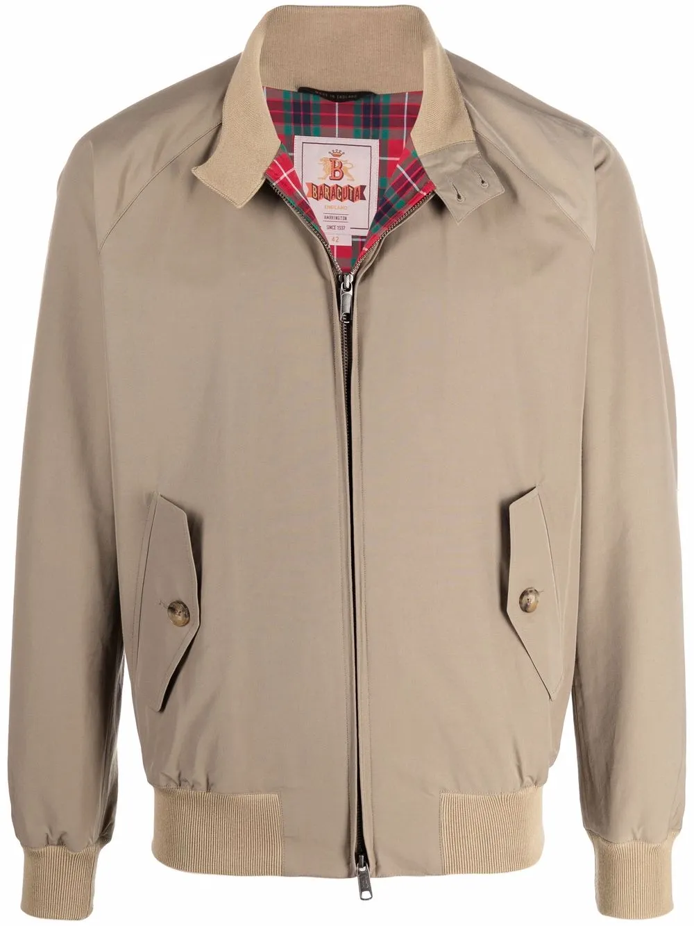 Image 1 of Baracuta lightweight zip bomber jacket