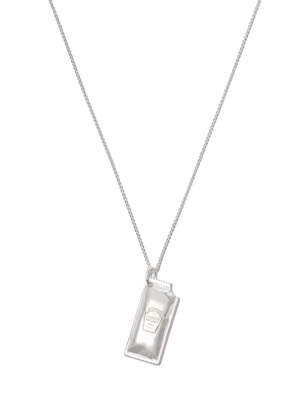 

Hatton Labs ketchup sachet pendant necklace - Silver