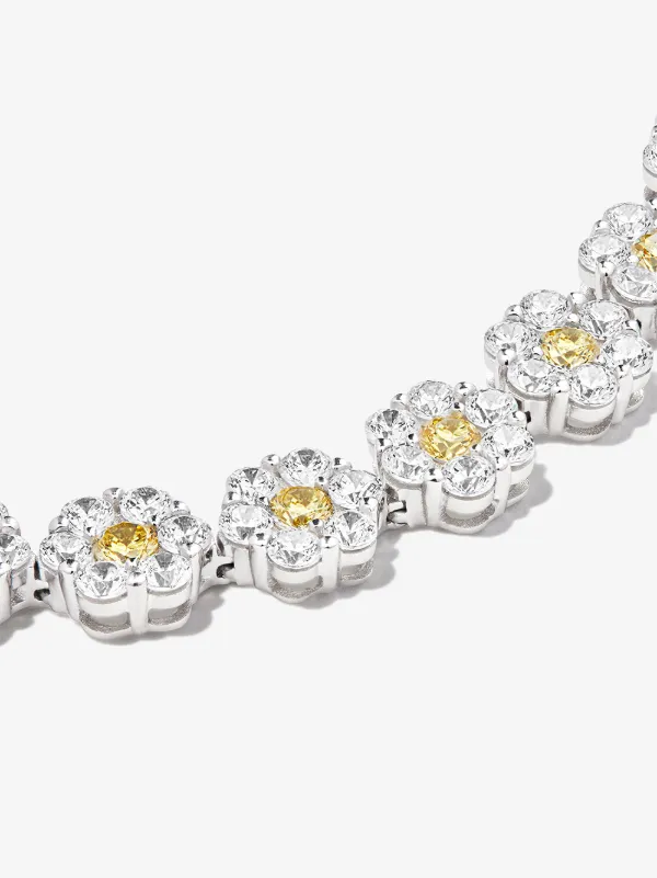 【HATTON LABS】ラボグロウンクリスタルブレスレット Hatton Labs Crystal Flower ブレスレット | シルバートーン