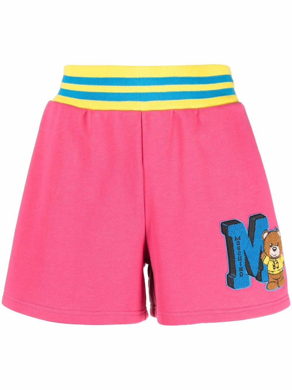 Teddy logo jersey shorts