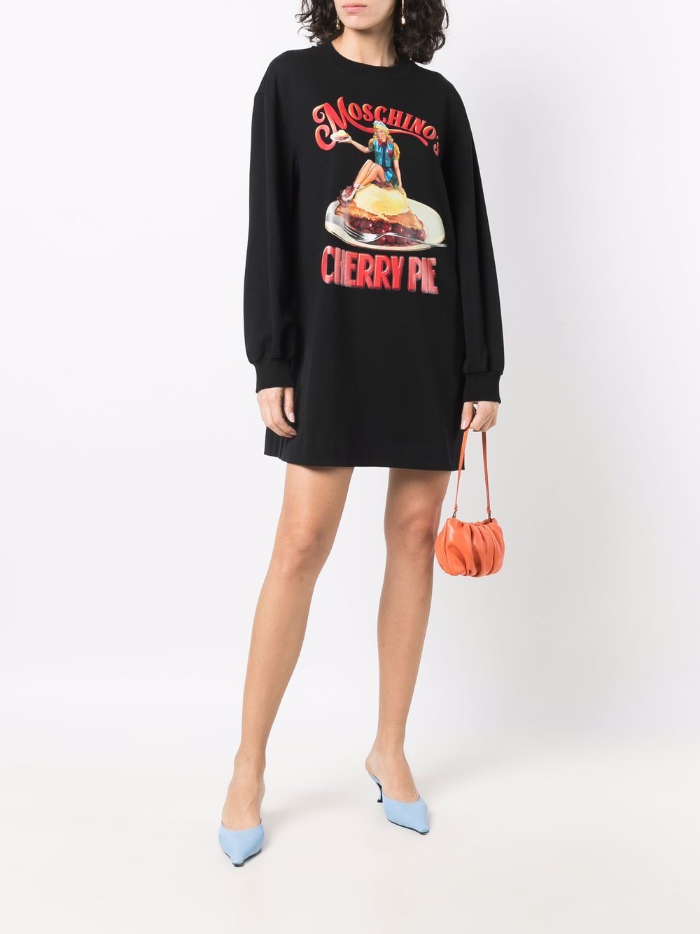 Moschino Sweaterjurk met lange mouwen - Zwart