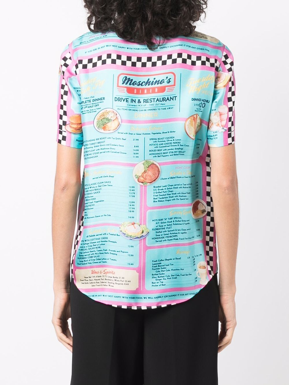 фото Moschino рубашка milkshake menu