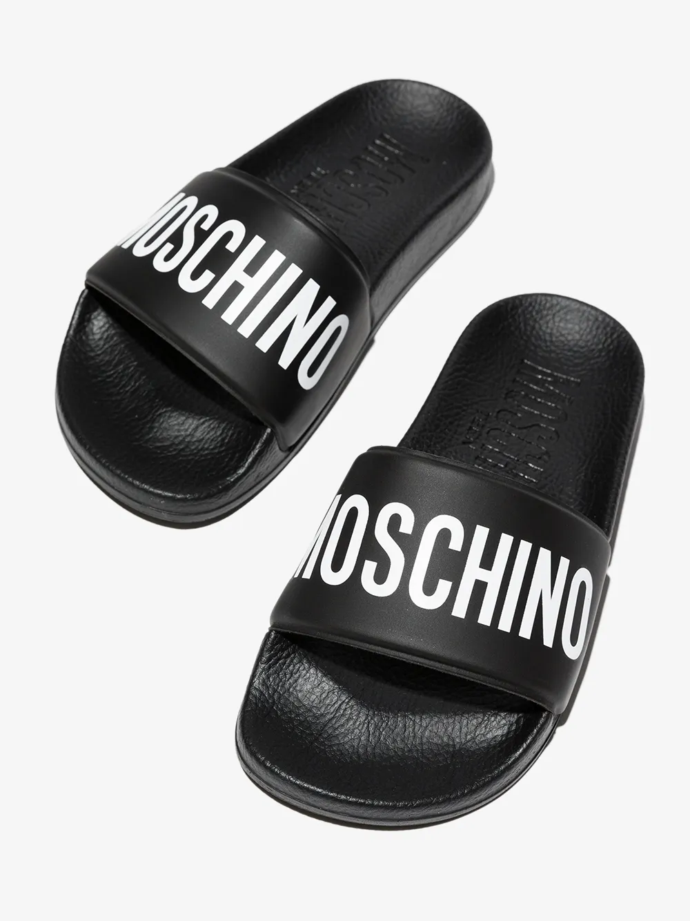 фото Moschino kids шлепанцы с логотипом