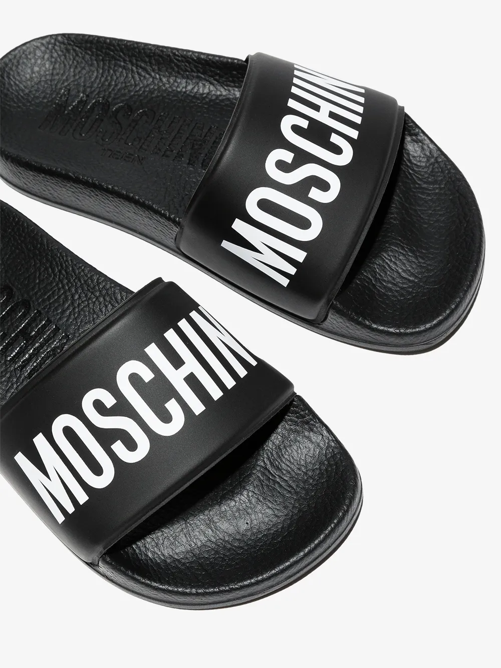 фото Moschino kids шлепанцы с логотипом