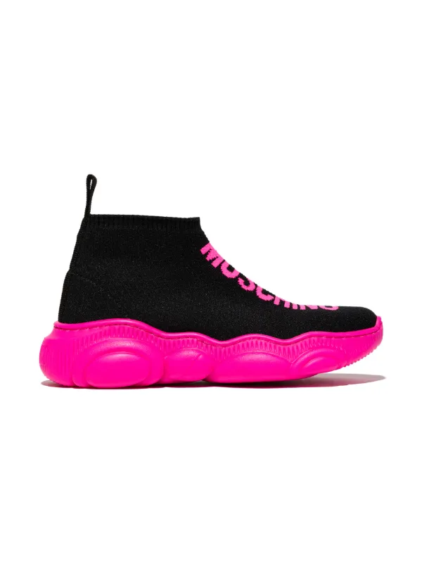 Hot pink cheap sock sneakers