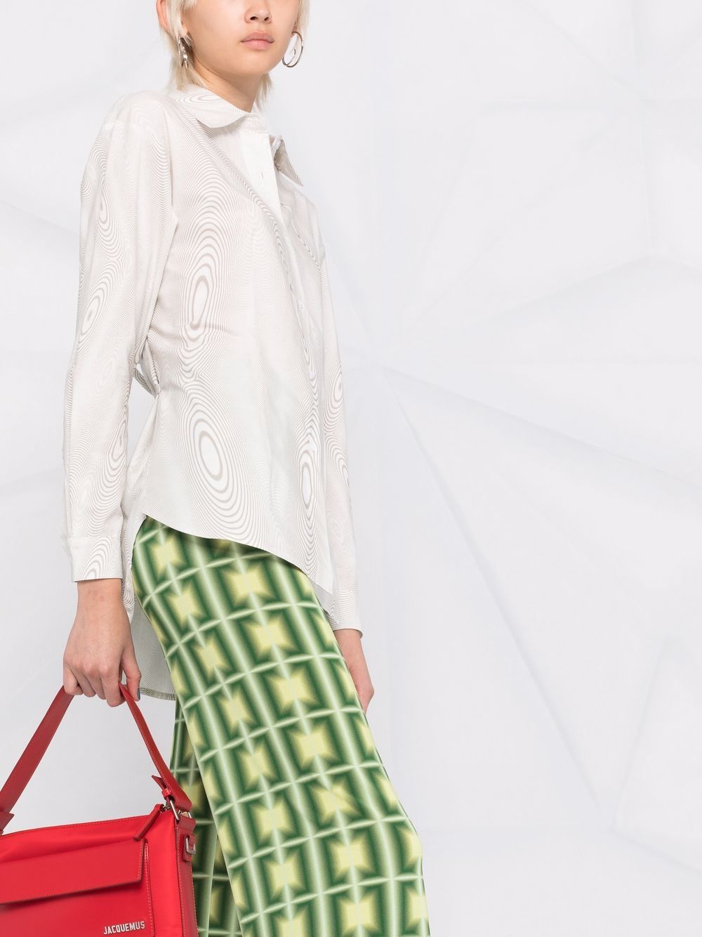 фото Paloma wool брюки прямого кроя с геометричным принтом