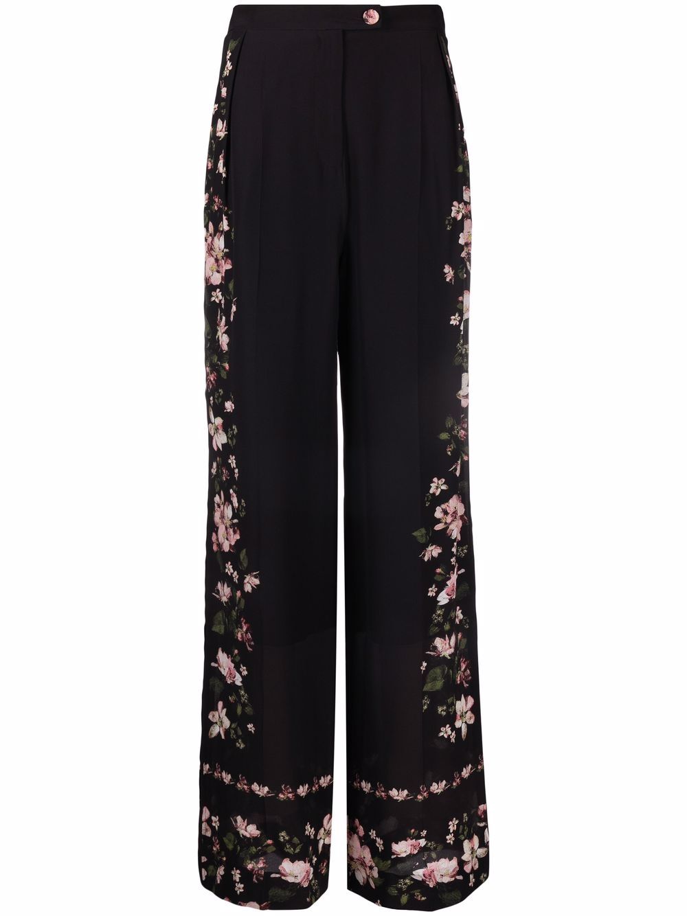 фото Erdem floral-print silk trousers