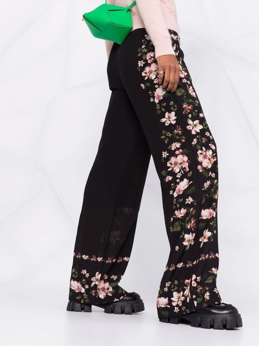 фото Erdem floral-print silk trousers