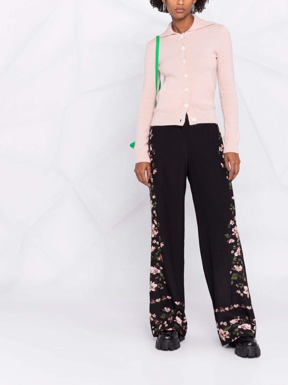 фото Erdem floral-print silk trousers