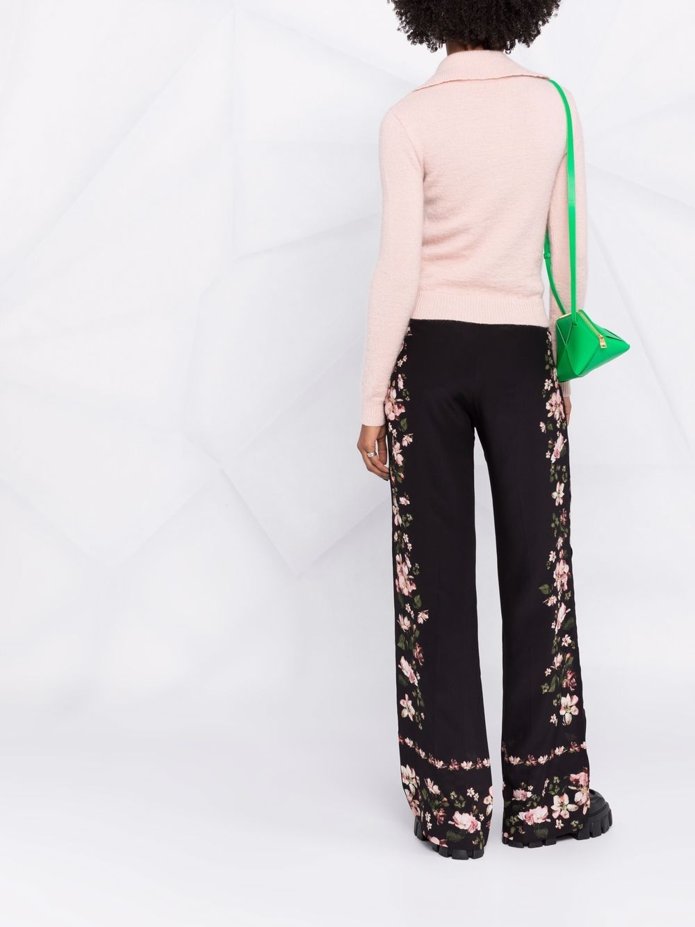 фото Erdem floral-print silk trousers