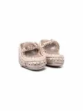 Mou Kids Eskimo metallic-effect boots - Grey