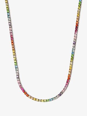 Louis Vuitton Chain Necklace Monogram Rainbow in Metal with  Silver/Rainbow-tone - US