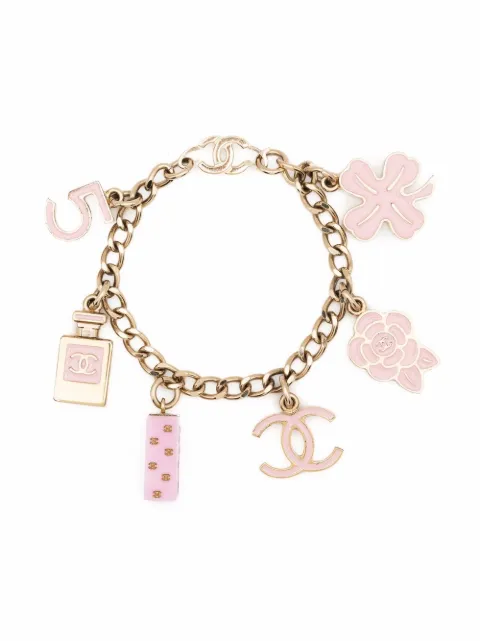Chanel Pre-Owned 2010 CC charm chain bracelet