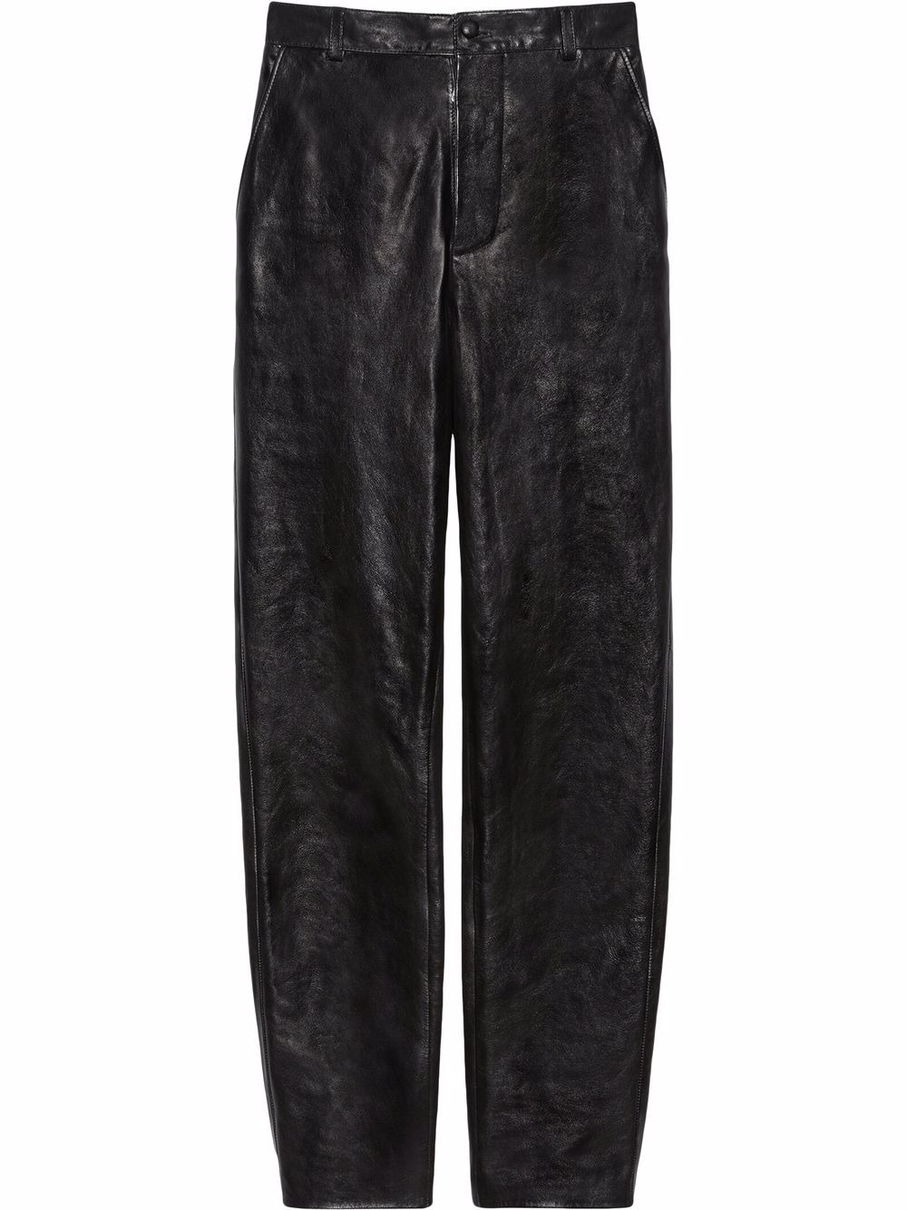 high waisted straight leg trousers