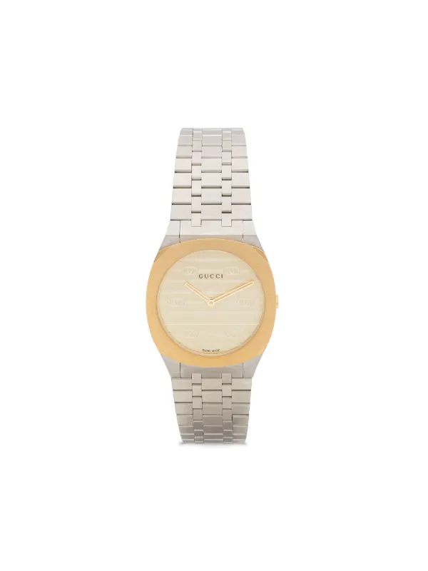 Gucci two tone watch hotsell