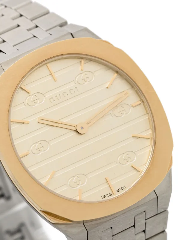Gucci 25H 34mm | Gold | FARFETCH