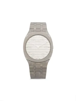 Gucci 25H 34mm | Silver | FARFETCH