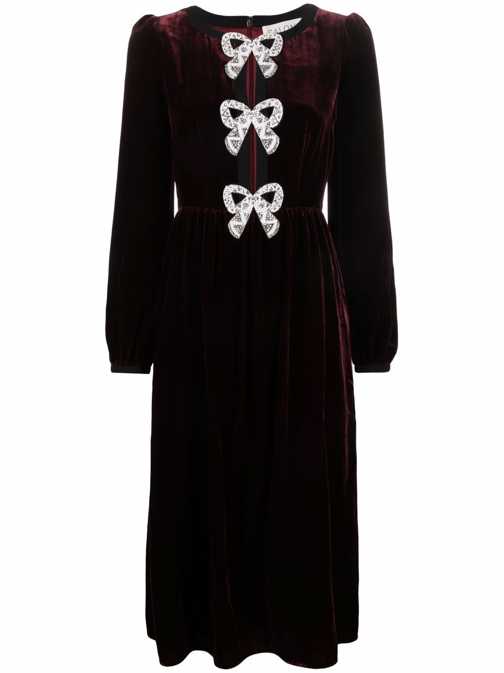 Saloni store velvet dress