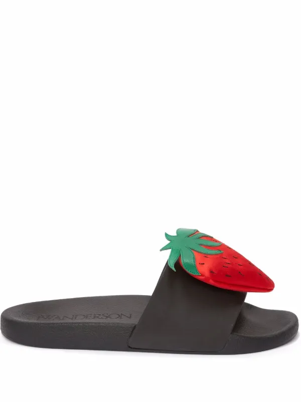 gucci strawberry slides size 10