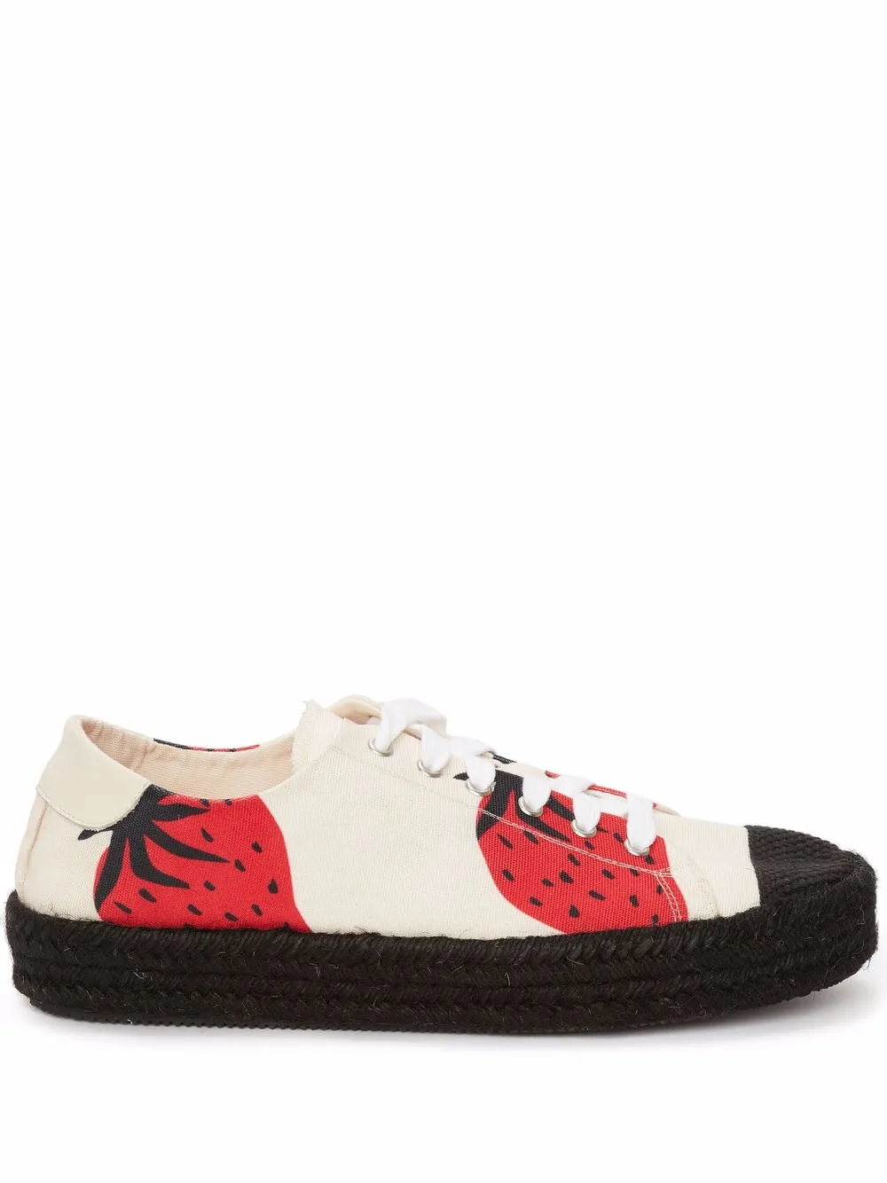 

JW Anderson tenis con estampado de fresas - Neutro