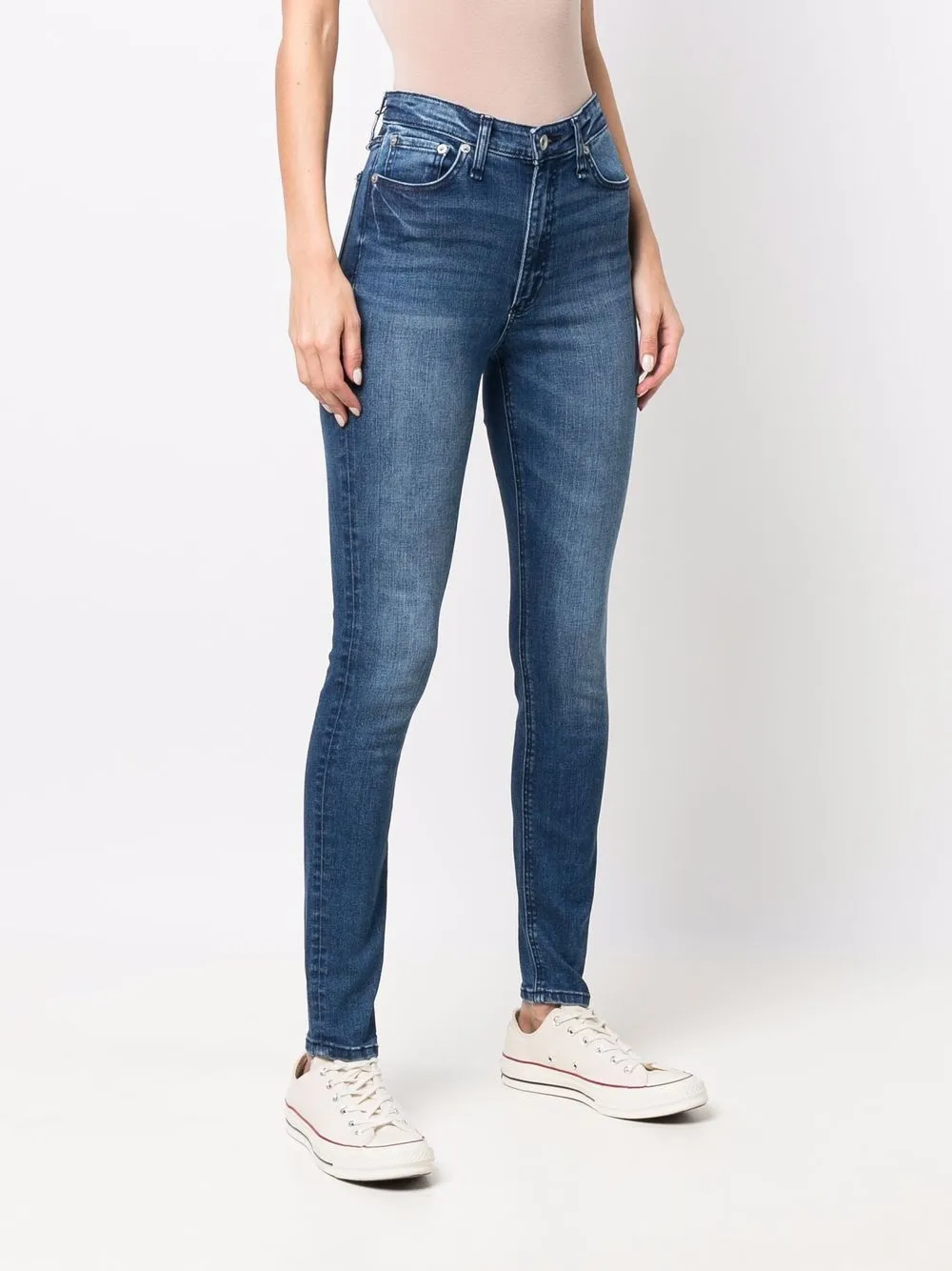 фото Rag & bone джинсы скинни с эффектом потертости