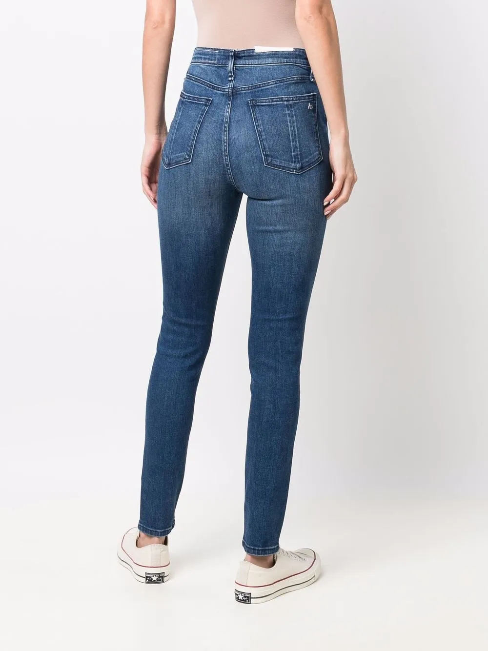 фото Rag & bone джинсы скинни с эффектом потертости
