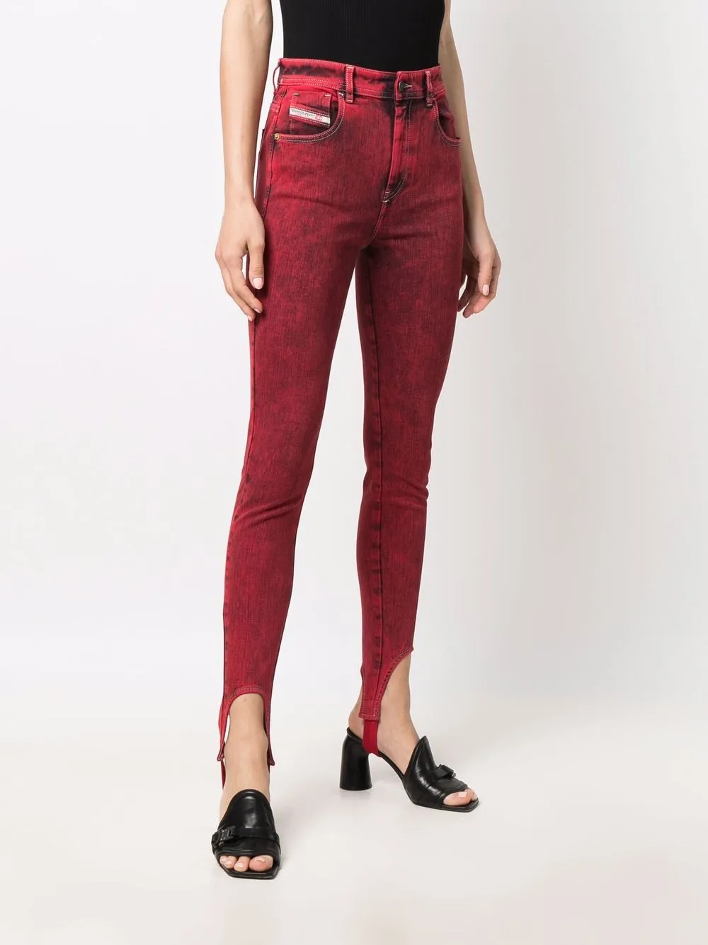  Diesel Vaqueros Skinny Cl-d-slandy-g - Rojo 