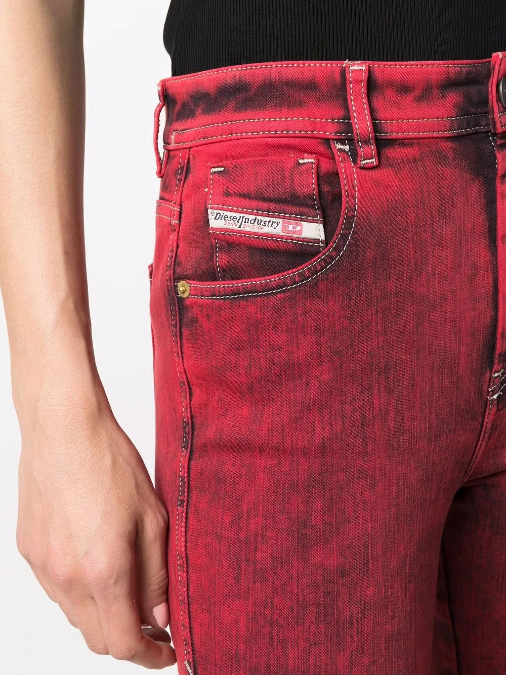 Diesel Skinny jeans Rood