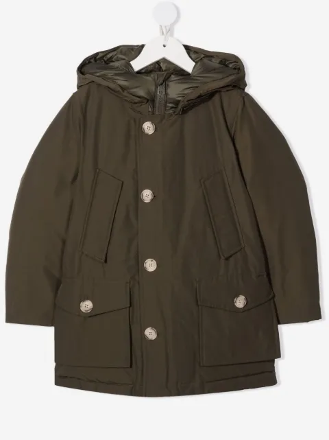 Woolrich Kids doudoune à col à logo