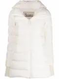 Herno hooded feather-down padded coat - White