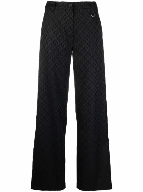 Marine Serre moon-print tailored trousers