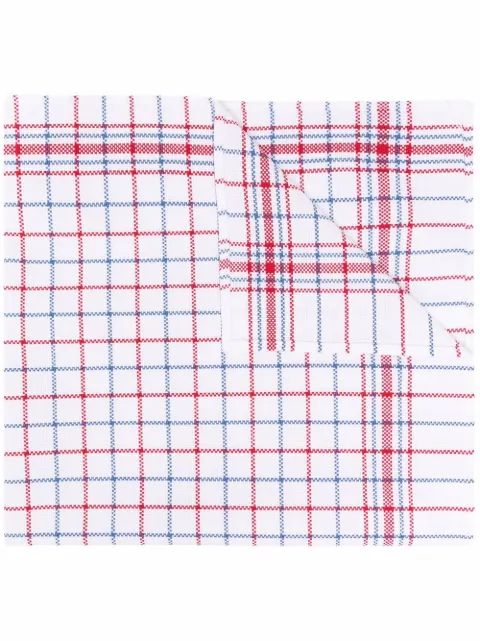 Maison Margiela check-print cotton scarf