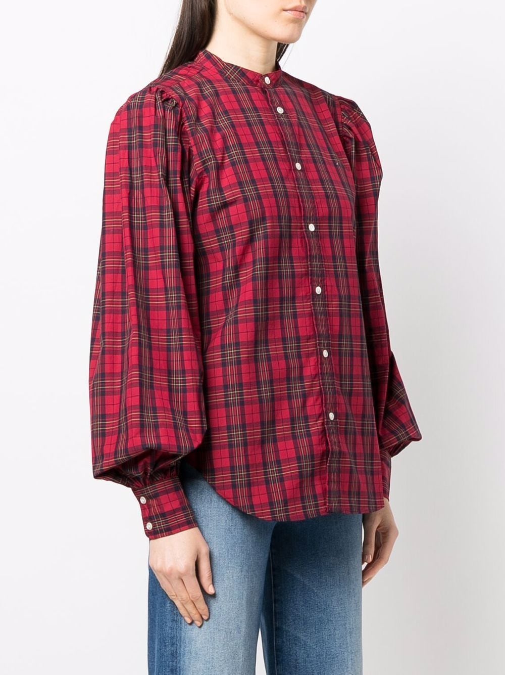 Shop Polo Ralph Lauren Tartan-print Shirt In Red
